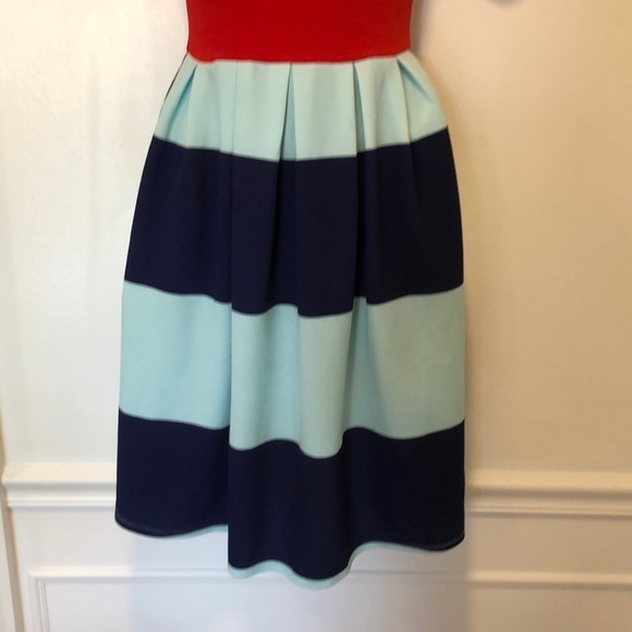 LulaRoe Blue & Red Dress XXS - Picture 4 of 8